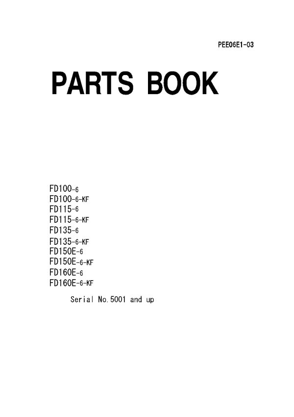 fd100 parts book forklift manual