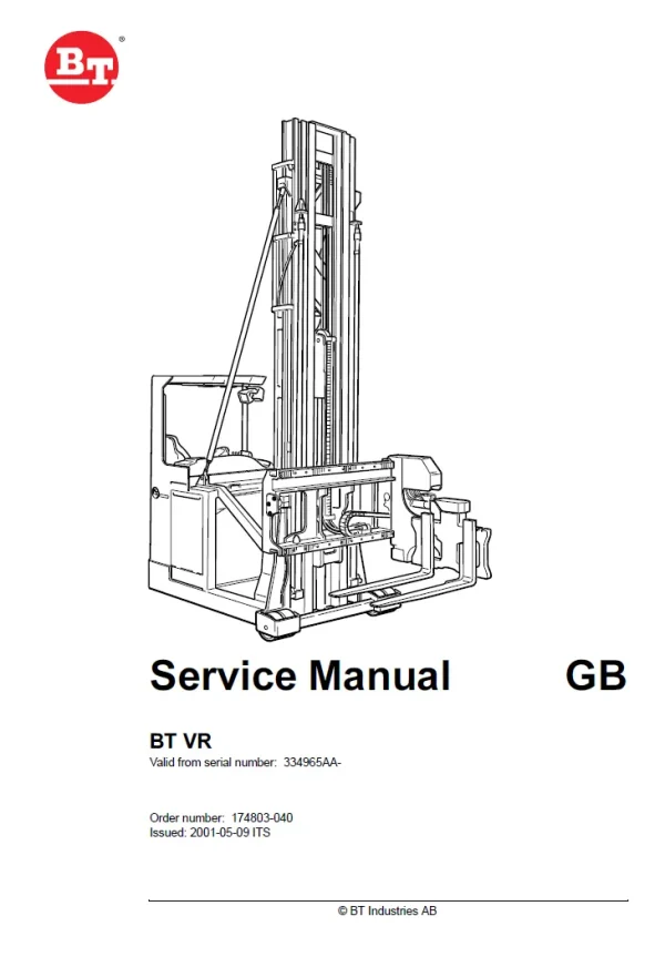 BT VRE150 MANUAL - Image 4