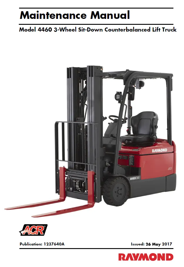 Raymond 4460 Manual 3 Raymond 4460 Manual - Image 3