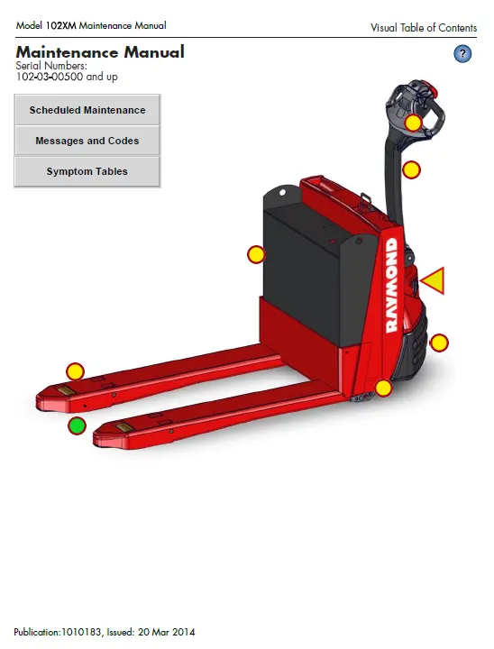 Raymond 102XM Pallet Truck Manual 2 Raymond 102XM Pallet Truck Manual - Image 2