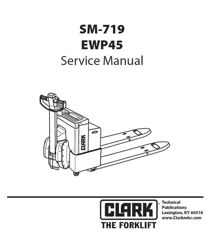 Clark EWP45 Pallet Truck Manual 3 CLARK-EWP45-Service-Manual