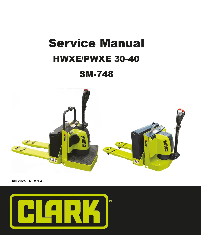 Clark HWXE30 Manual 3 Clark HWXE30 Manual - Image 3