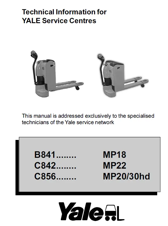 Yale MP30HD (C856) Manual 3 Yale MP30HD (C856) Manual - Image 3