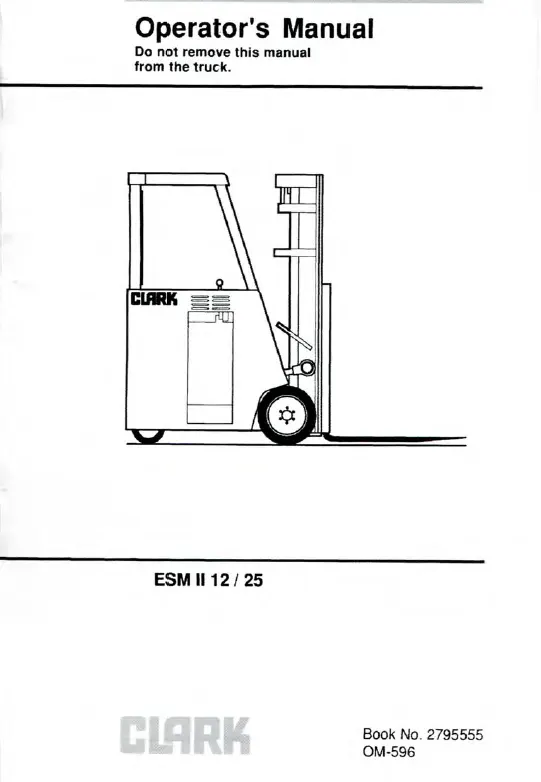 Clark ESM-II 12 (ESM247) Manual 3 Clark ESM-II 12 (ESM247) Manual - Image 3