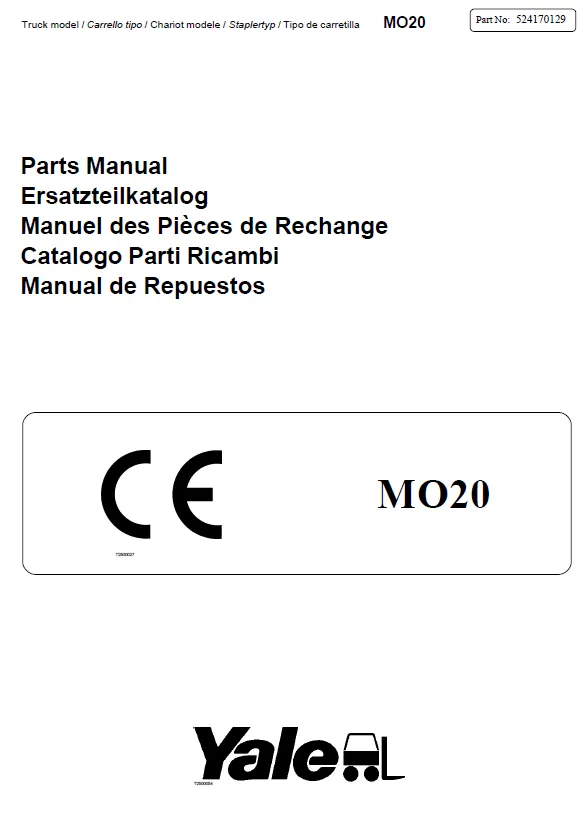 Yale MO20 (C857) Manual 2 Yale MO20 (C857) Manual - Image 2