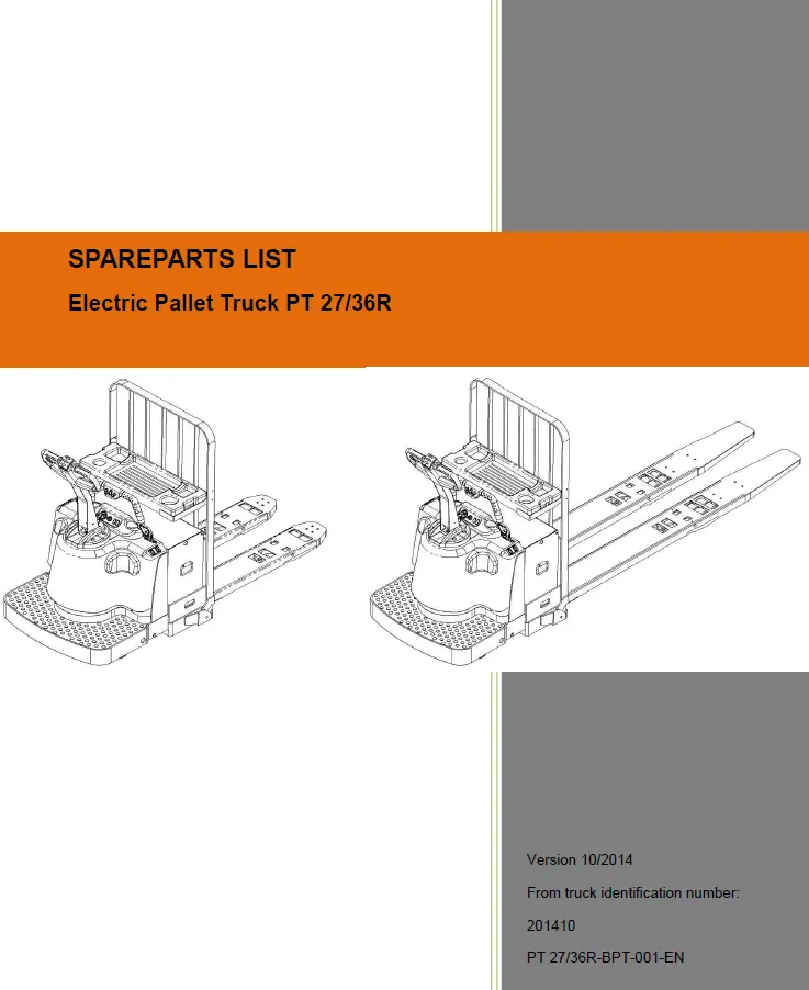Noblelift PT27R Pallet Truck Manual 3 Noblelift PT27R Pallet Truck Manual - Image 3