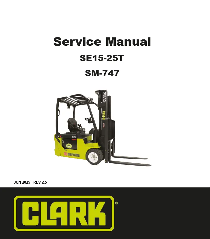Clark SE20T (SE250T) Manual 2 Clark SE20T (SE250T) Manual - Image 2