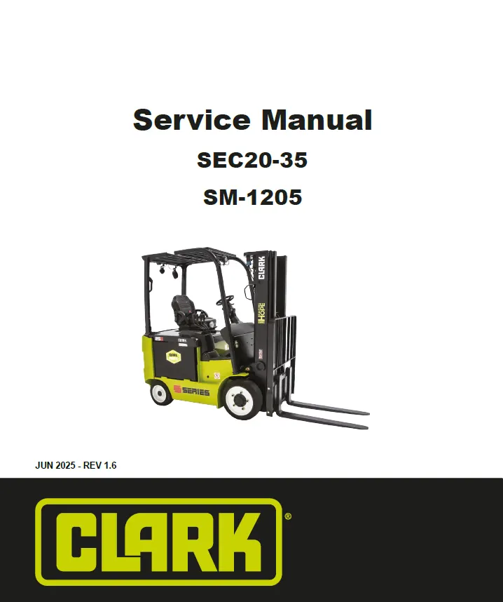 Clark SEC20 (SEC360) Manual 3 Clark SEC20 (SEC360) Manual - Image 3