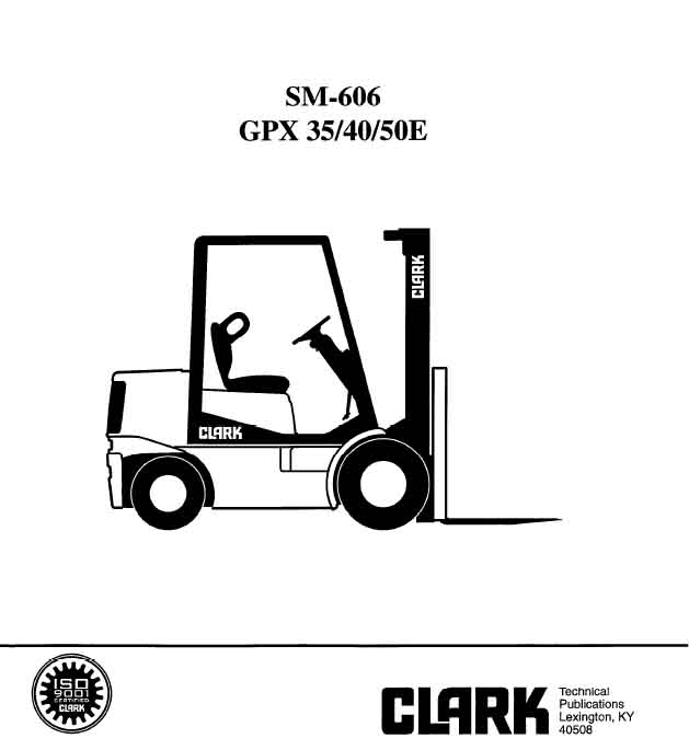 Clark GPX50 (GPX711) Manual 2 Clark GPX50 (GPX711) Manual - Image 2