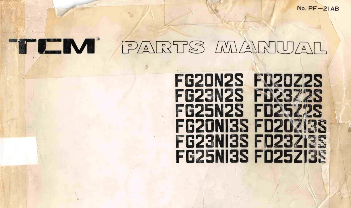 Tcm FG25N2S Manual 2 Tcm FG25N2S Manual - Image 2