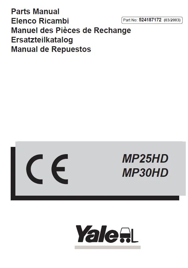 Yale MP30HD (C856) Manual 2 Yale MP30HD (C856) Manual - Image 2