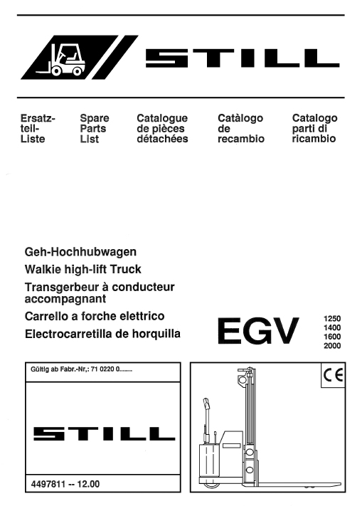 Still EGV1250 (0212) Manual 2 Still EGV1250 (0212) Manual - Image 2