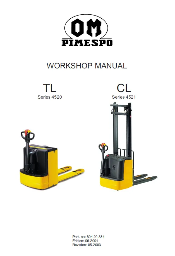 Om TL (4520) Pallet Truck Manual 5 Om TL (4520) Pallet Truck Manual - Image 5