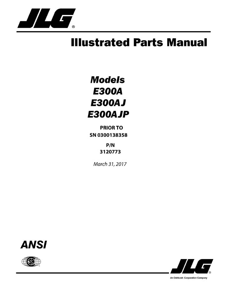 JLG EC300AJP Manual 7 JLG EC300AJP Manual - Image 7