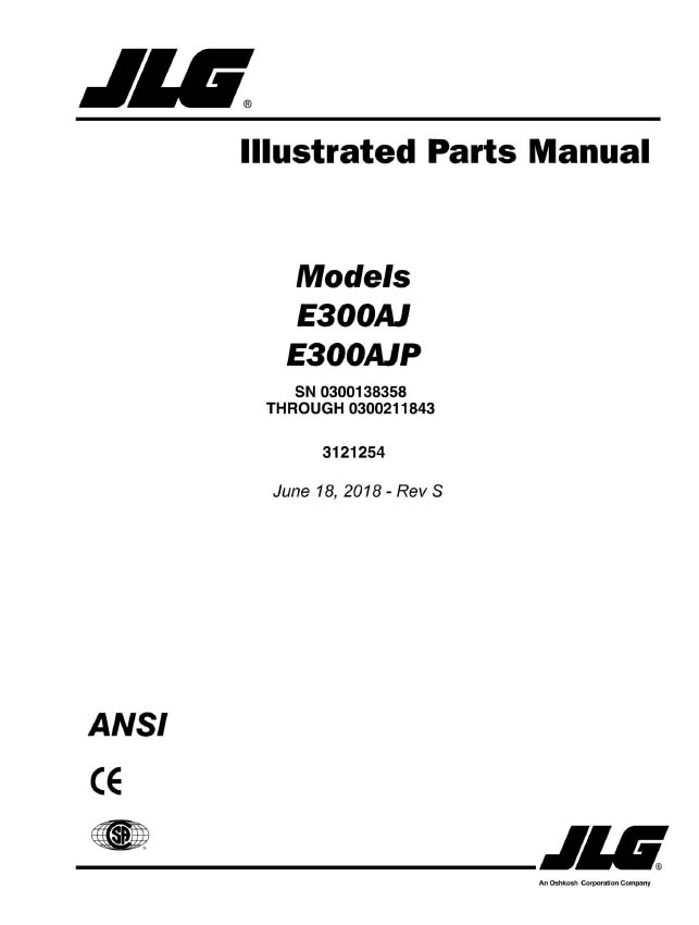 JLG EC300AJP Manual 9 JLG EC300AJP Manual - Image 9