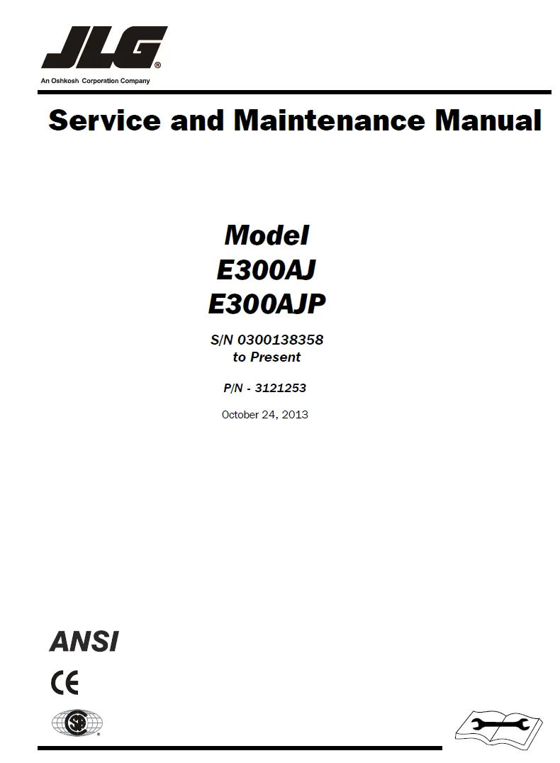 JLG EC300AJP Manual 3 JLG EC300AJP Manual - Image 3