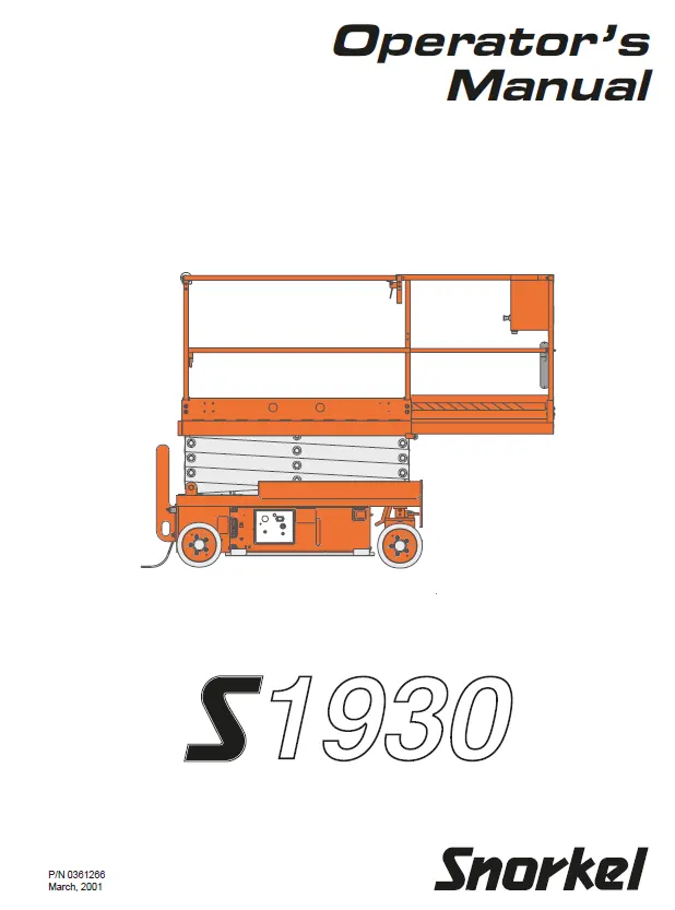 Snorkel S1930 Manual 3 Snorkel S1930 Manual - Image 3
