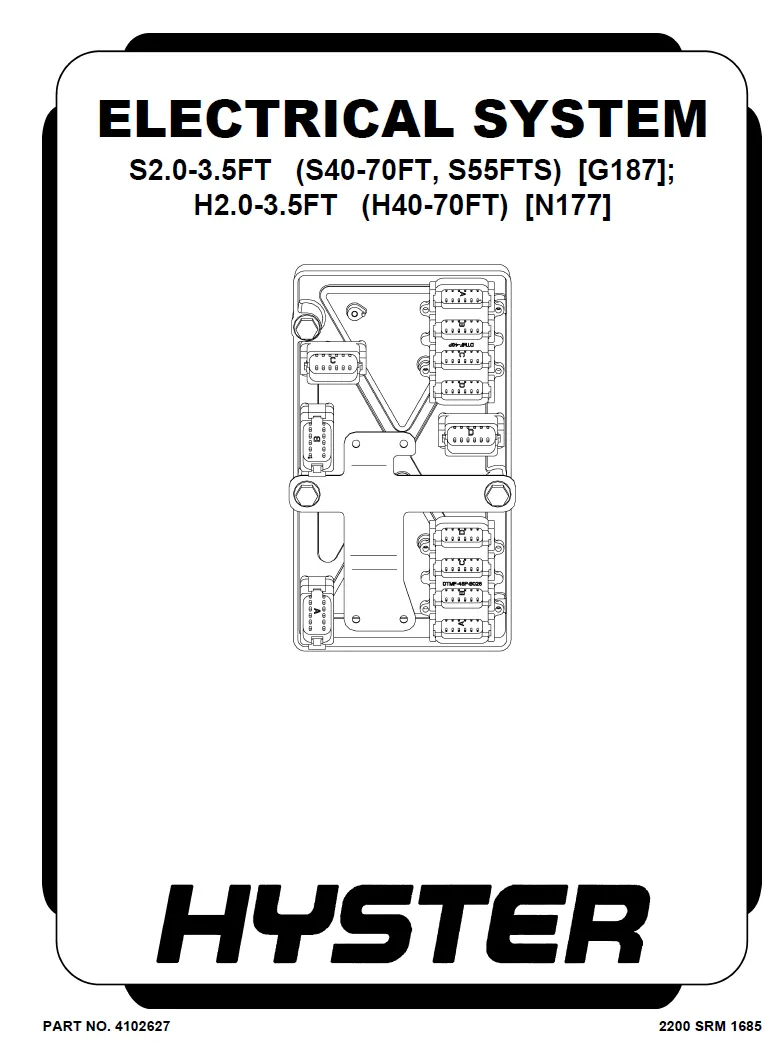Hyster H3.0FT (N177) Manual 2 Hyster H3.0FT (N177) Manual - Image 2