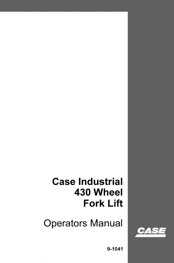 Case 430 Manual 2 Case 430 Manual - Image 2