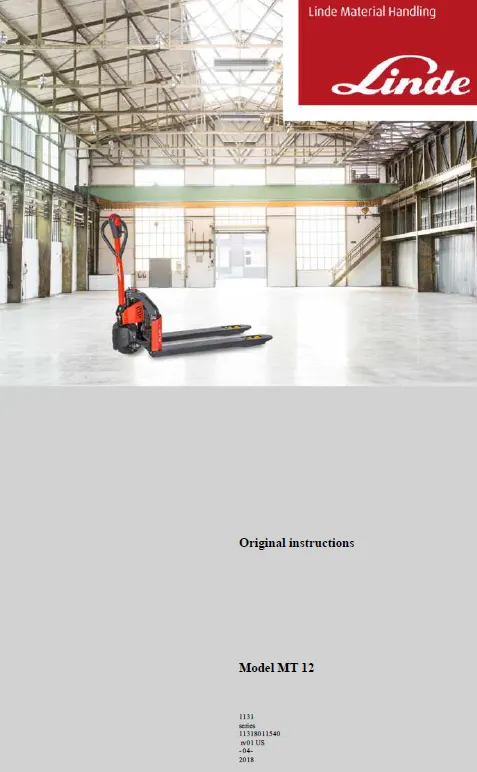 Linde MT12 (1131) Manual 7 Linde MT12 (1131) Manual - Image 7