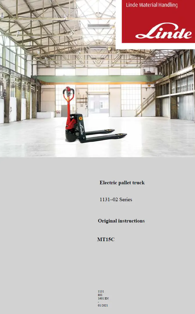 Linde MT12 (1131) Manual 4 Linde MT12 (1131) Manual - Image 4